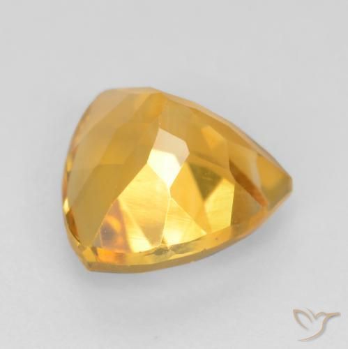 Citrino Laranja Dourada Natural 1.65ct, Trilhão, VVS-VS