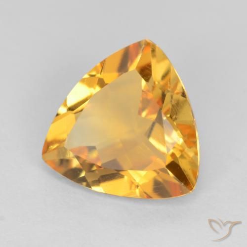 Citrino Laranja-Ouro Natural 1.97ct, Trilhão, VVS-VS