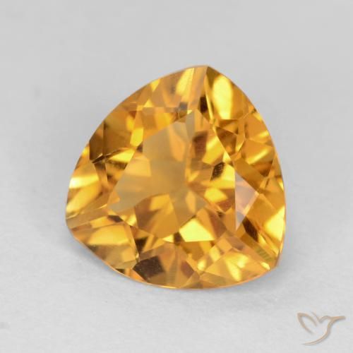 Citrino Dourado Escuro Natural 1.72ct, Trilhão, VVS-VS