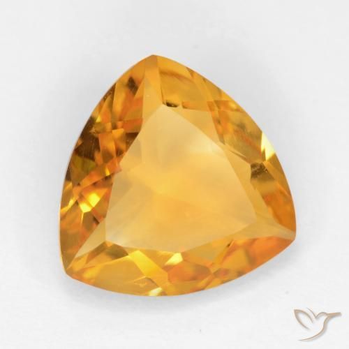 Citrino Laranja-Ouro Natural 1.88ct, Trilhão, VVS-VS