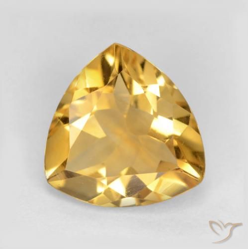1.75ct Natural Dourado Médio-claro Citrino, Trilhão, VVS-VS