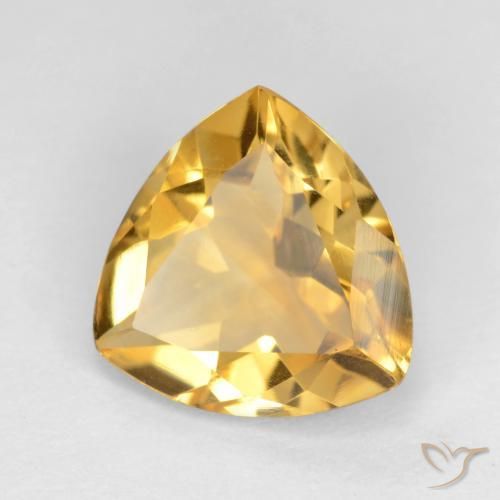 Citrino Dourado Médio-claro Natural 1.75ct, Trilhão, VVS-VS