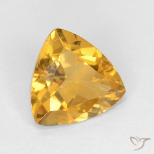 Citrino Dourado Escuro Natural 1.39ct, Trilhão, VS