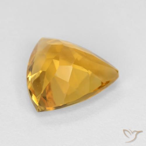 Citrino Laranja Dourado Profundo Natural 2.03ct, Trilhão, VVS-VS