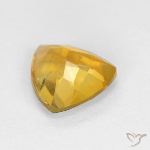 Citrino Laranja Dourado Profundo Natural 1.50ct, Trilhão, VVS-VS