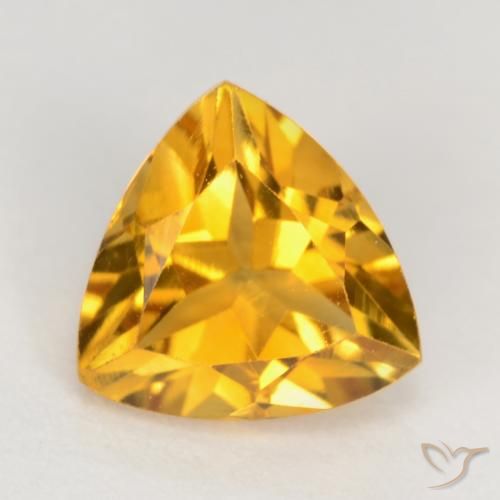 1.21ct Natural Dourado Escuro Citrino, Trilhão, VS