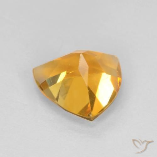 Citrino Dourado Escuro Natural 0.98ct, Trilhão, VS