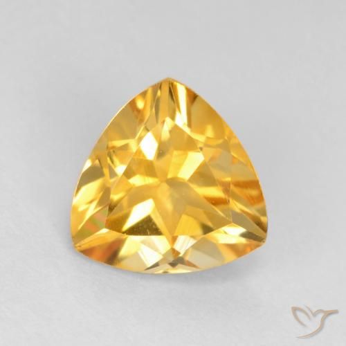 1.21ct Natural ouro médio Citrino, Trilhão, VS