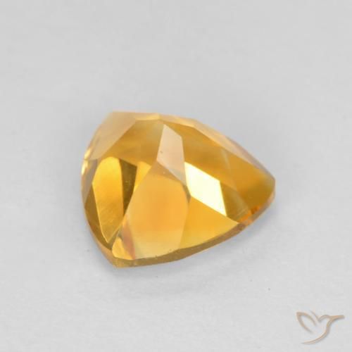 Citrino ouro médio Natural 1.21ct, Trilhão, VS
