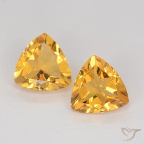 Pedras preciosas de Citrino Laranja Dourada natural de 1.94 ct, Trilhão, VS