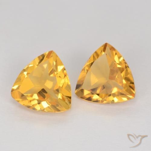 Pedras preciosas de Citrino Laranja Dourada natural de 1.94 ct, Trilhão, VS