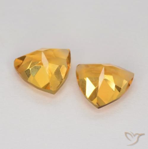 Pedras preciosas de Citrino Laranja Dourada natural de 1.94 ct, Trilhão, VS