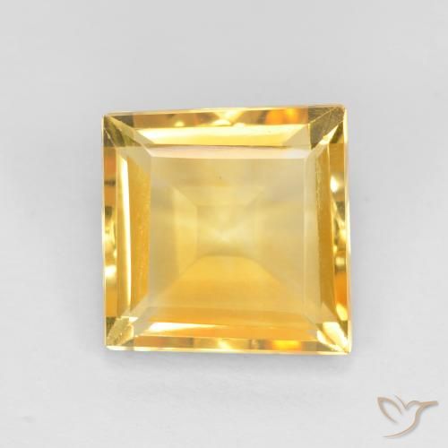 3.02ct Natural Top Ouro Citrino, Quadrado, VS