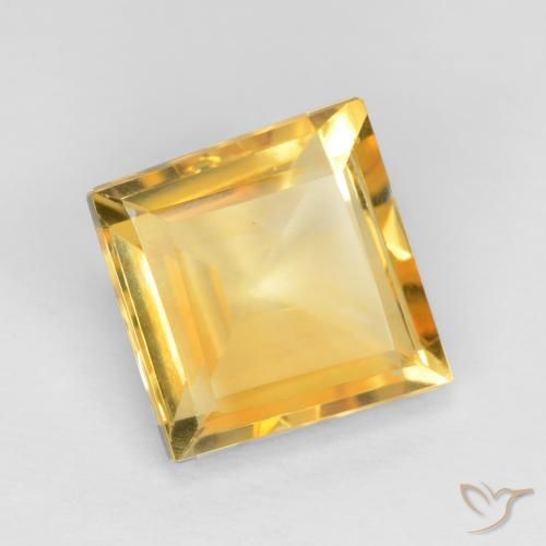 Citrino Top Ouro Natural 3.02ct, Quadrado, VS