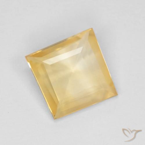 Citrino Ouro Natural 1.17ct, Quadrado, VS