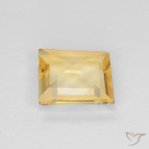 Citrino Ouro Natural 1.17ct, Quadrado, VS