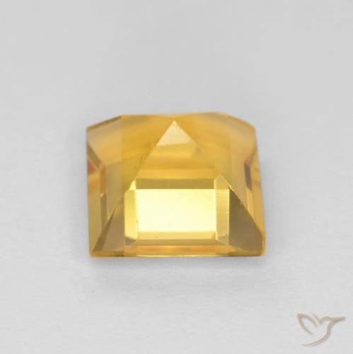 Citrino Dourado médio Natural 1.49ct, Quadrado, VS