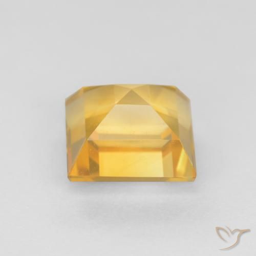 Citrino ouro médio Natural 1.46ct, Quadrado, VS