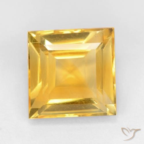 3.54ct Natural Dourado Citrino, Quadrado, VS