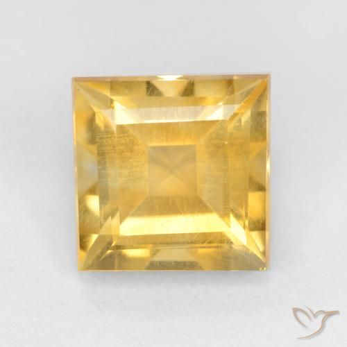 1.42ct Natural Ouro Citrino, Quadrado, VS
