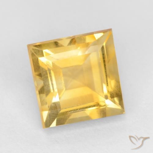Citrino Ouro Natural 1.42ct, Quadrado, VS