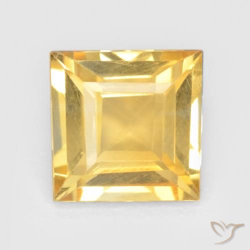 1.36ct Natural Ouro Citrino, Quadrado, VS