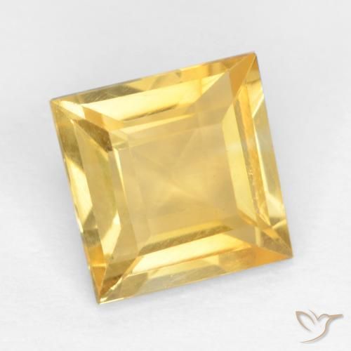 Citrino Ouro Natural 1.36ct, Quadrado, VS