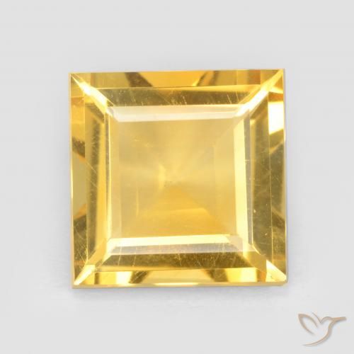 2.76ct Natural Dourado Citrino, Quadrado, VS