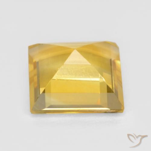 Citrino Dourado Natural 2.76ct, Quadrado, VS