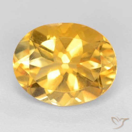 3.65ct Natural Laranja Dourada Citrino, oval, VS
