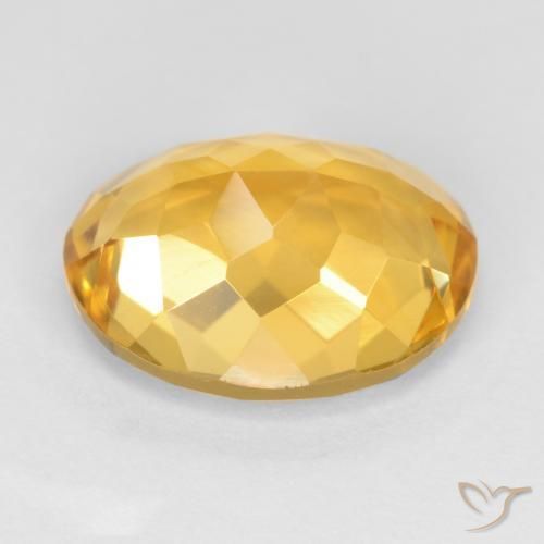 Citrino Dourado Médio-escuro Natural 3.07ct, oval, VS