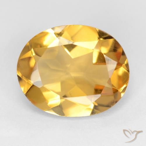 2.97ct Natural Dourado Médio-claro Citrino, oval, VS