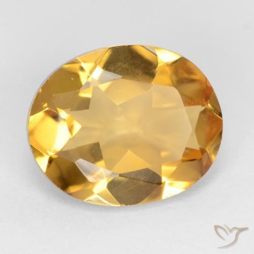 Citrino Dourado Médio-claro Natural 2.97ct, oval, VS