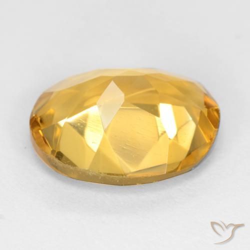 Citrino Dourado Médio-claro Natural 2.97ct, oval, VS