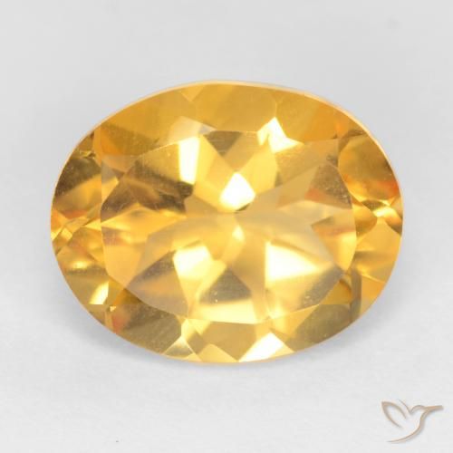 3.28ct Natural Laranja Dourado Profundo Citrino, oval, VS