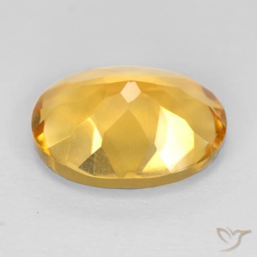 Citrino Laranja Dourado Profundo Natural 2.96ct, oval, VS