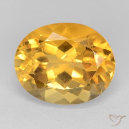 3.90ct Natural Dourado Escuro Citrino, oval, VS