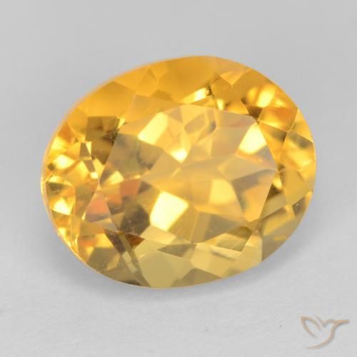 Citrino Dourado Escuro Natural 3.90ct, oval, VS