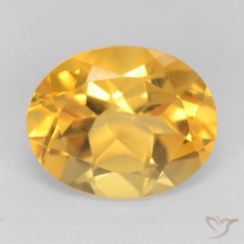 3.48ct Natural Laranja Dourada Citrino, oval, VS