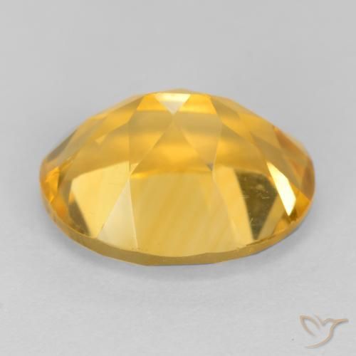 Citrino Laranja Dourada Natural 3.48ct, oval, VS
