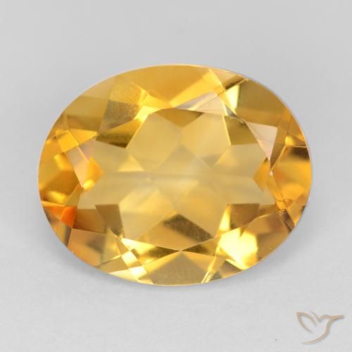 3.02ct Natural Dourado Escuro Citrino, oval, VS