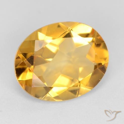 Citrino Dourado Escuro Natural 3.02ct, oval, VS