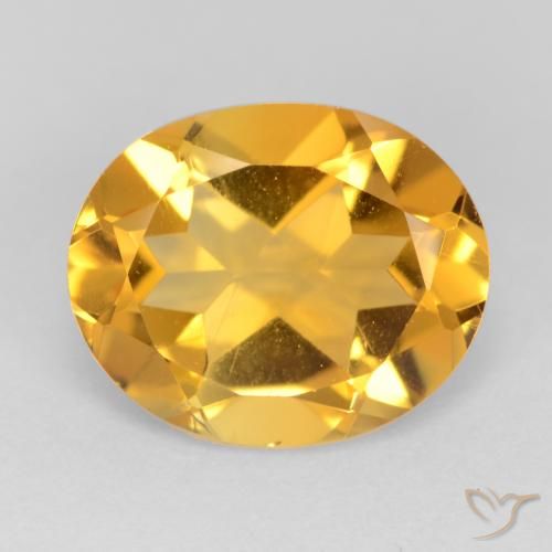 3.02ct Natural Dourado Escuro Citrino, oval, VS