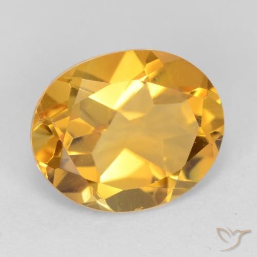 Citrino Dourado Escuro Natural 3.02ct, oval, VS