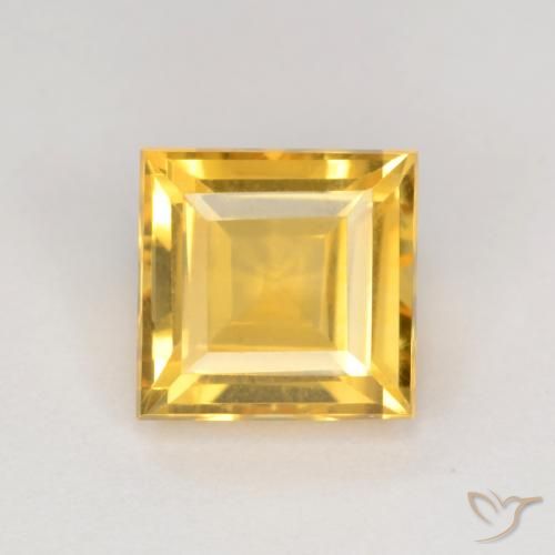 2.56ct Natural Dourado Citrino, Quadrado, VS