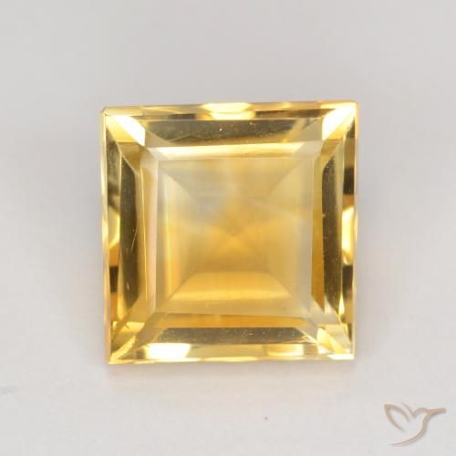 3.10ct Natural Ouro Citrino, Quadrado, VS