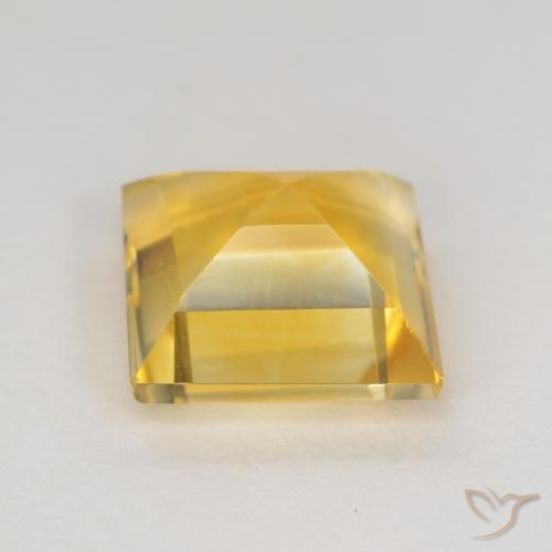 Citrino Ouro Natural 3.10ct, Quadrado, VS
