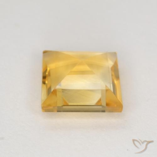 Citrino Ouro Natural 1.71ct, Quadrado, VS