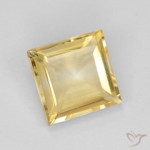 Citrino Dourado Natural 2.01ct, Quadrado, VS