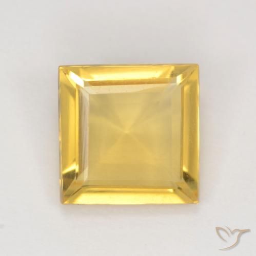 1.87ct Natural Dourado Citrino, Quadrado, VVS-VS